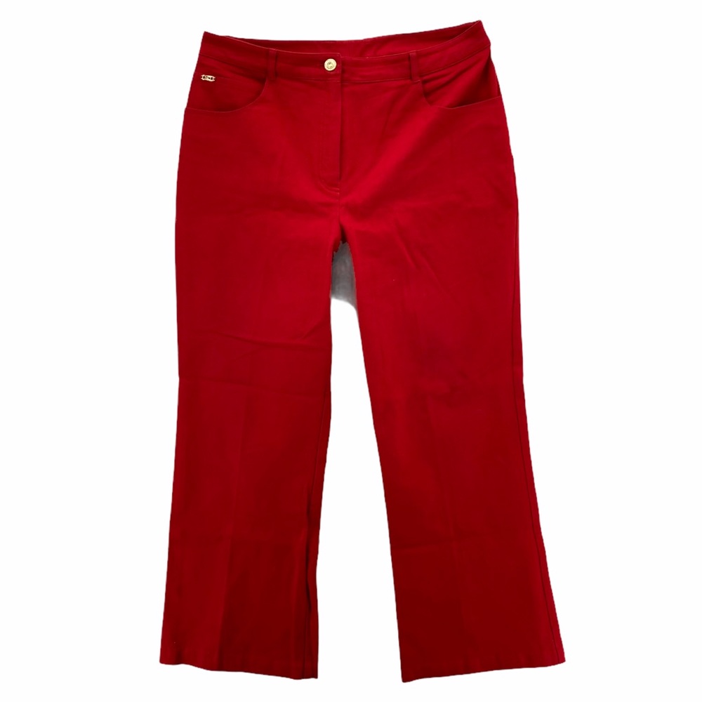 St. John Red Boot Cut Jeans